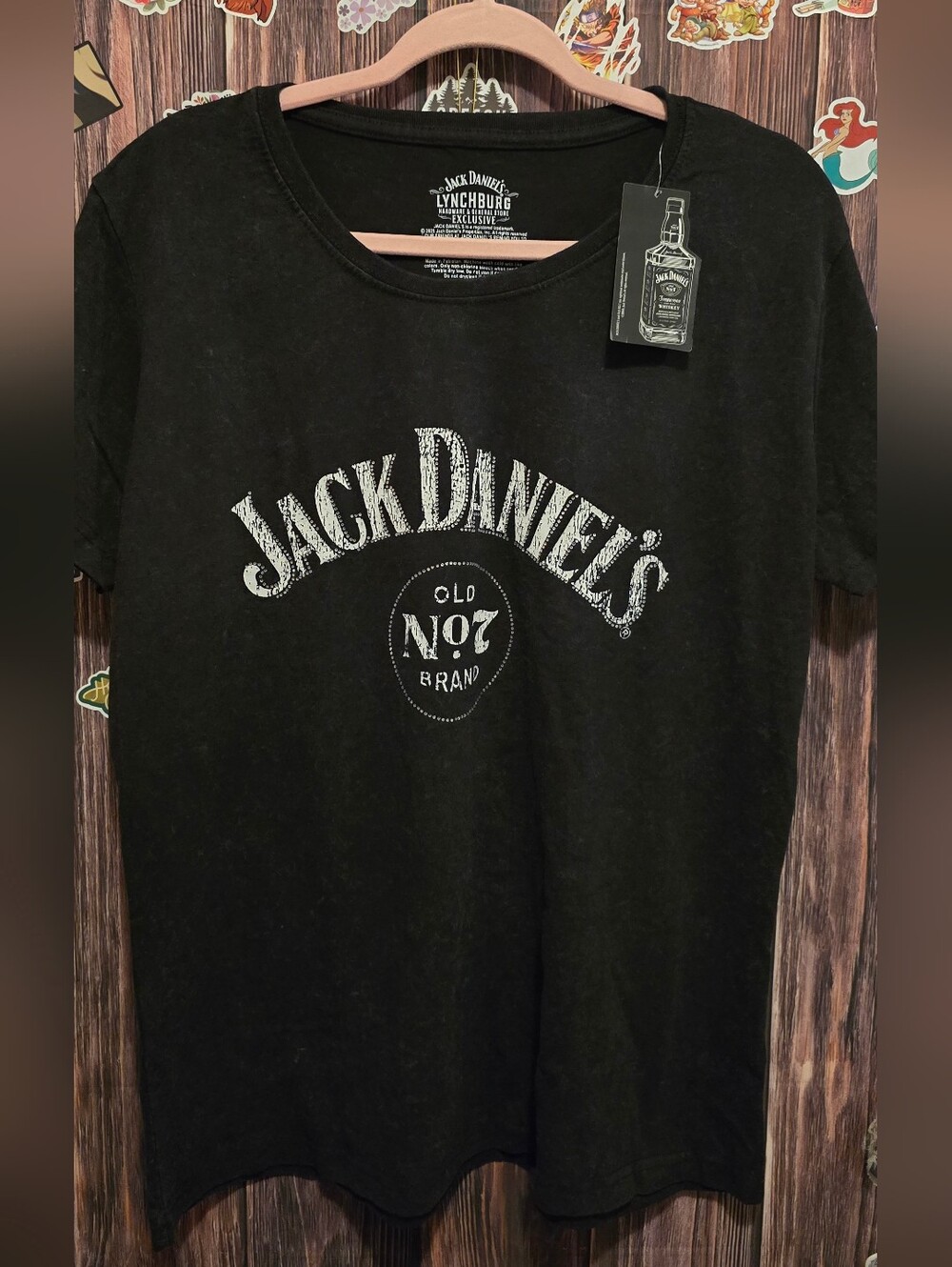 Jack Daniel's Black Logo Tee - White Print